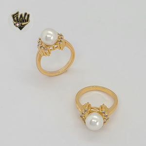 (1-3076-4) Gold Laminate - Pearl Ring - BGO