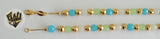 (1-0739) Gold Laminate-6mm Alternative Beads Bracelet- 7.5" -BGF - Fantasy World Jewelry