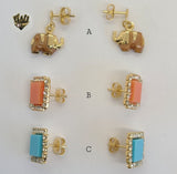 (1-1200) Gold Laminate Earrings - BGF - Fantasy World Jewelry