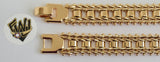 (1-0794) Gold Laminate - 12mm Alternative Bracelet - 8" - BGO - Fantasy World Jewelry