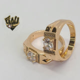 (1-3165-1) Gold Laminate - CZ Men Ring - BGO - Fantasy World Jewelry