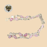 (2-0391) 925 Sterling Silver - 15mm Butterfly Bracelet. - Fantasy World Jewelry