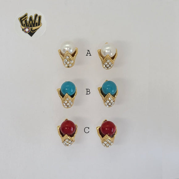 (1-1048-3) Gold Laminate Earrings - BGO
