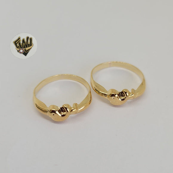 (1-3013-1) Gold Laminate- Whale Ring-BGO - Fantasy World Jewelry
