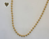 (4-3160) Stainless Steel - 5mm Balls Link Chain - 30" - Fantasy World Jewelry
