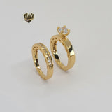 (1-3183-1) Gold Laminate - Wedding Rings - BGO - Fantasy World Jewelry
