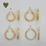 (1-2853) Gold Laminate - Plain Hoops - BGO - Fantasy World Jewelry