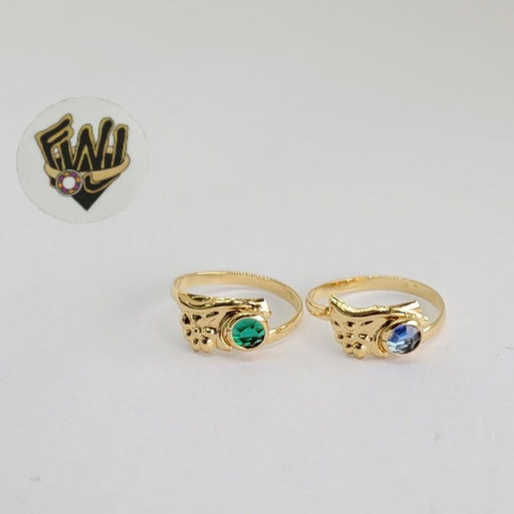 (1-3072-1) Gold Laminate - Crystal Ring - BGF - Fantasy World Jewelry