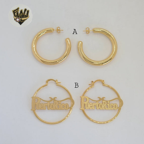 (1-2700-1) Gold Laminate - Hoops - BGO