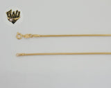 (1-1531-1) Laminado de oro - Cadena de eslabones de serpiente de 1,5 mm - BGF