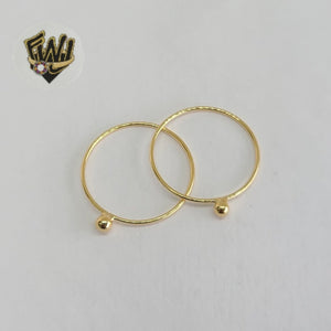 (1-3006-2) Gold Laminate - Ball Ring - BGF - Fantasy World Jewelry