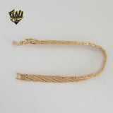 (1-0801) Gold Laminate - 7.5mm Alternative Bracelet - 8" - BGO