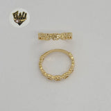 (1-3007) Gold Laminate - Dog Paw Band Ring - BGF - Fantasy World Jewelry