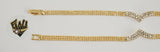(1-0873) Gold Laminate - 8mm Alternative Bracelet - 7.5" - BGF - Fantasy World Jewelry