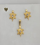 (1-6035) Gold Laminate - Turtle Set - BGF - Fantasy World Jewelry
