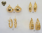 (1-2691) Gold Laminate Hoops - BGO - Fantasy World Jewelry