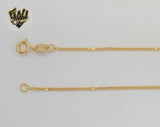 (1-1761) Laminado de oro - Cadena de eslabones curvos alternativa de 1,3 mm - BGF