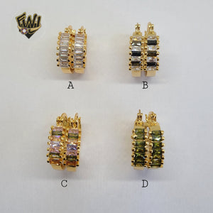 (1-2673) Gold Laminate Hoops - BGO - Fantasy World Jewelry