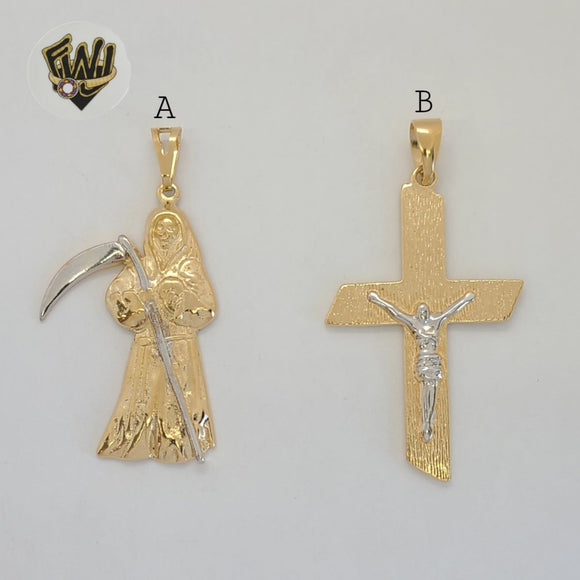 (1-2389) Gold Laminate - Religious Pendants - BGF