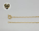 (1-1815) Gold Laminate - 3.5mm Paper Clip Link Chain - BGF - Fantasy World Jewelry