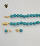 (MSET-05) Gold Laminate - Mallorca Pearls Set - BGF - Fantasy World Jewelry