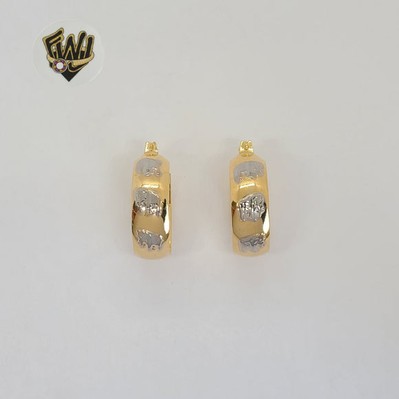 (1-2729-2) Laminado Oro - Aros Elefante Dos Tonos - BGF