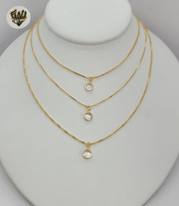 (1-6298) Gold Laminate - Layering Necklace - BGF - Fantasy World Jewelry