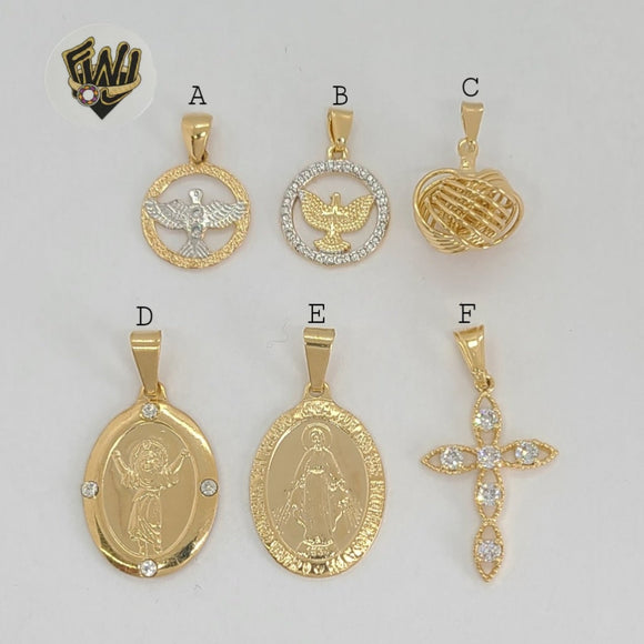 (1-2208) Gold Laminate Pendants - BGF - Fantasy World Jewelry