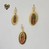 (1-2259) Gold Laminate - Guadalupe Virgin Pendants - BGF