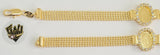 (1-0841) Gold Laminate - 7.8mm Alternative Bracelet - 7.5" - BGF - Fantasy World Jewelry