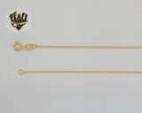 (1-1582-3) Laminado de oro - Cadena de eslabones de bolas de 1 mm - BGF