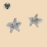 (2-5048) 925 Sterling Silver - Starfish Ring
