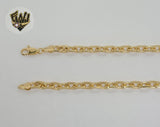 (1-1972) Gold Laminate - 6mm Chunky Paper Clip Chain - BGF