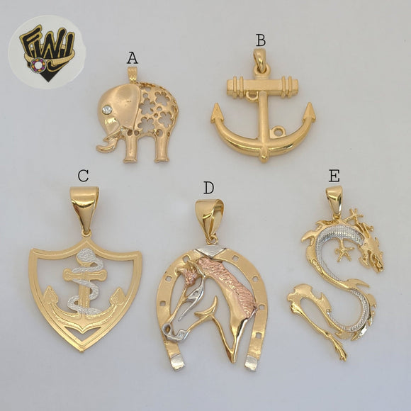 (1-2411) Gold Laminate Pendants - BGF