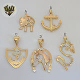 (1-2411) Gold Laminate Pendants - BGF