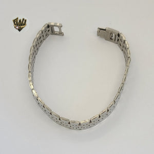 (4-4008) Stainless Steel - 13mm Bracelet for Men - 8" - Fantasy World Jewelry