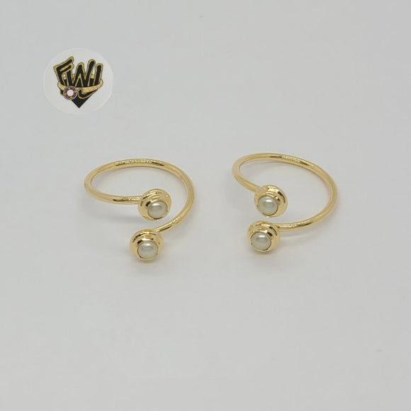 (1-3076) Gold Laminate - Pearl Ring - BGF - Fantasy World Jewelry
