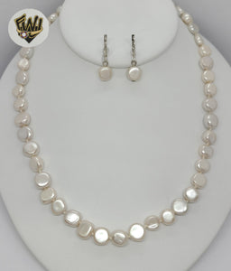 (MSET-24) Gold Laminate - Mallorca Pearls Set - Fantasy World Jewelry