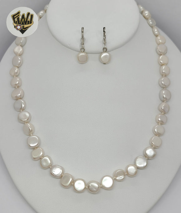 (MSET-24) Gold Laminate - Mallorca Pearls Set - Fantasy World Jewelry