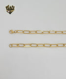 (4-7094) Stainless Steel - 6.5mm Paper Clip Link Tree of Life Necklace - 18".