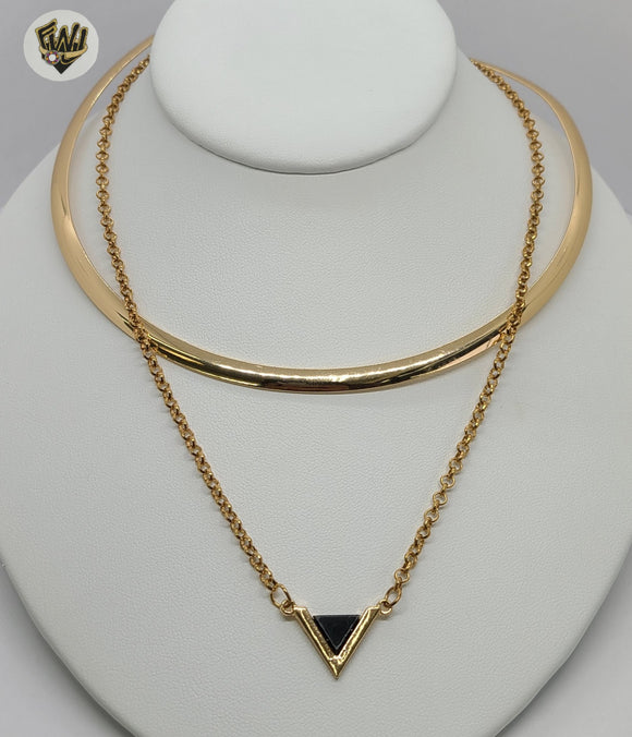 (1-6302) Gold Laminate - Layering Necklace - BGO - Fantasy World Jewelry