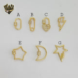 (1-2477) Gold Laminate Pendants - BGO