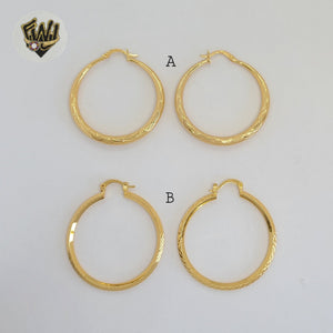 (1-2701-1) Gold Laminate Hoops - BGO