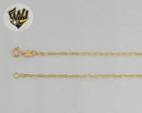 (1-1813) Gold Laminate - 1.8mm Paper Clip Link Chain - BGF - Fantasy World Jewelry