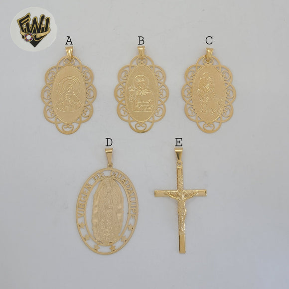 (1-2301-3) Gold Laminate - Religious Pendants - BGF