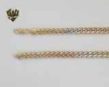 (1-1685) Gold Laminate - 7mm Chunky Curb Link Chain - BGO