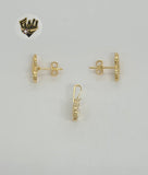 (1-6010) Gold Laminate - Infinity Zircon Set - BGF - Fantasy World Jewelry