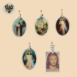 (2-1118) 925 Sterling Silver - Saint Medals Pendants. - Fantasy World Jewelry