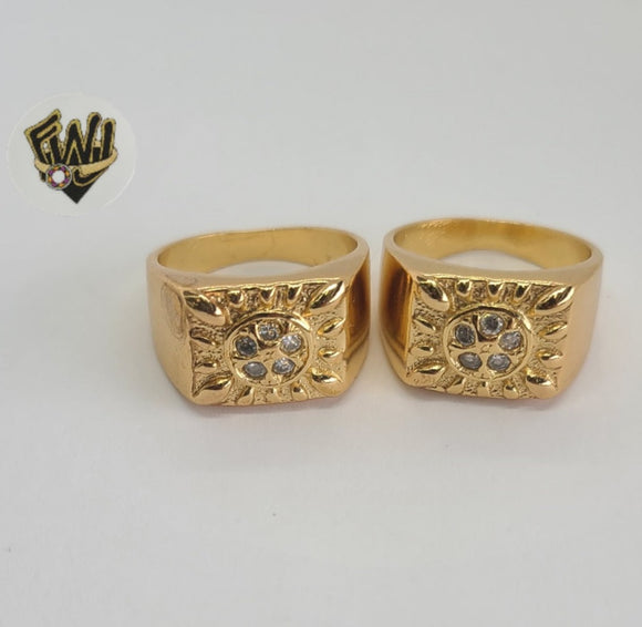 (1-3156-1) Gold Laminate -CZ Men Ring - BGO - Fantasy World Jewelry