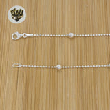 (2-2683) 925 Sterling Silver - 1.4mm Balls Link Chain.